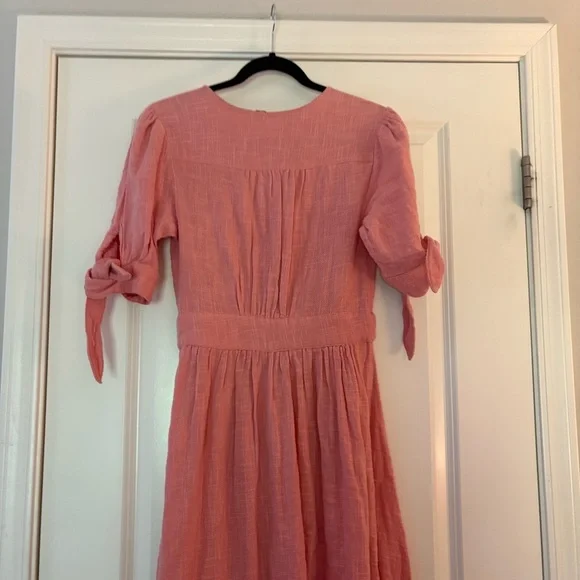 Free People Women’s Love of My Life Cotton Gauze Prairie Festival Pink Dress - Picture 11 of 13